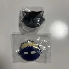 ハイキュー ミニチュアおめん クロオネコ ツキガラス 月島 黒尾