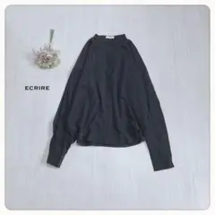 ♢【yunコラボ】ECRIRE エクリール 上品できれいめ ピンタックブラウス
