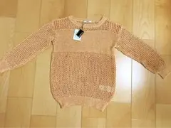 MURUA メッシュ編みオレンジサマーニットセーター 新品未使用タグ付き