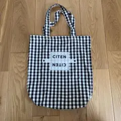 シテン CITEN くるくるパッチンチェック エコバッグ チェック 完売