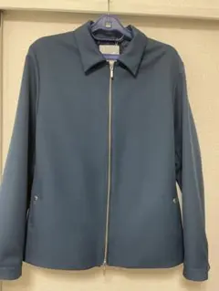 ダークブルー ジップアップジャケット