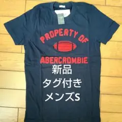 〈新品・タグ付き・未使用〉アバクロンビー&フィッチ ロゴアップリケ TシャツS