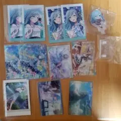 プロセカ 日野森雫　紙類セット アクリルうちわキーホルダー
