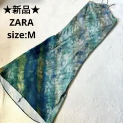 ★新品★ ZARA ザラ　キャミワンピース グラデーション　ロングワンピース