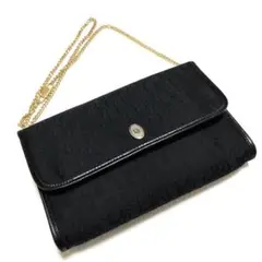 極美品 ディオール ショルダーバッグ チェーン トロッター 2WAY 黒