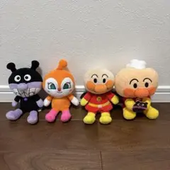 【値下げ】【プリちぃ★ビーンズ等】アンパンマン ぬいぐるみ セット売り