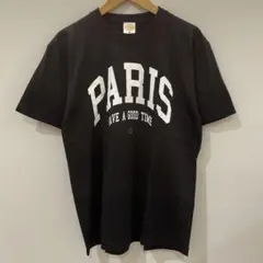 カレッジTEE Ｍサイズ ブラック 5001-01(PARIS)