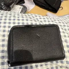 黒いレザー製カードケース 8ポケット