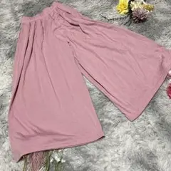 【BLUE STANDARD】ワイドガウチョパンツ　スカーチョ　(M)