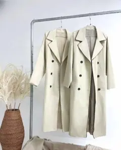 新品 MURUA ムルーア ツイルパイピングトレンチコート ロング