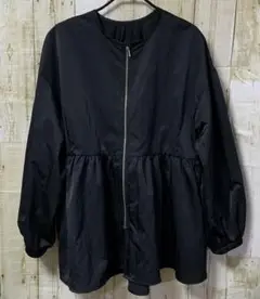 8/14まで値下　新品　晴れ色　ペプラム　ジップアップジャケット　LL