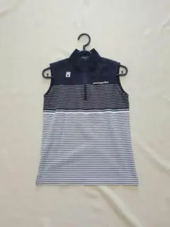 pearly gates　パーリーゲイツ ハーフジップ シャツ　ノースリーブ 0