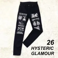 【美品】HYSTERIC GLAMOUR ブラック ハイブリッドストレッチチノ