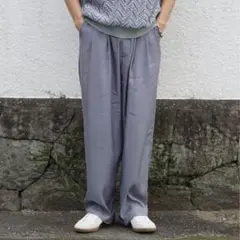 stein 23SS CUPRO WIDE EASY TROUSERS
