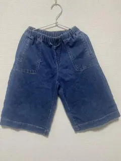 GU デニム 130㎝　ハーフパンツ