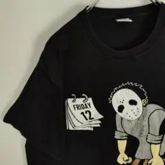 13日の金曜日風 パロディ ジェイソン 半袖Tシャツ