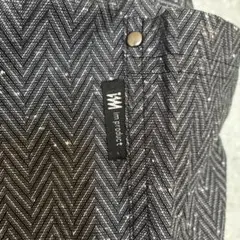 im product ヘリンボーンパターン ロングエプロン ダークグレー