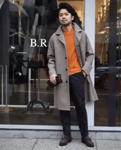 TAGLIATORE タリアトーレチェック ステンカラー コート