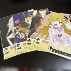 物語シリーズ 色紙　全4種 コンプリートセット
