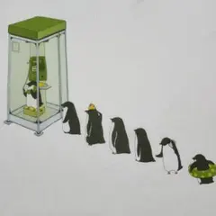 【グラニフ】ペンギン　公衆電話　 長袖シャツ 　L