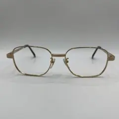 【90s】MIYUKI チタン合金製ゴールドスクエアメタルフレーム　新品　未使用