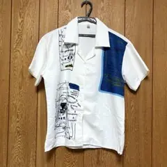 白シャツ　CLASSIC プリントシャツ