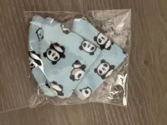 未使用 おしっこキャップ 3個入り パンダ柄 水色 フリース