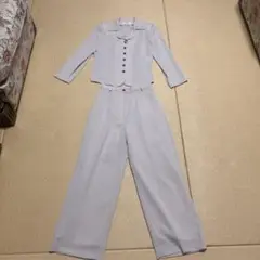 PETIT Lucile ルシル　パンツスーツ　ベージュ　ストライプ