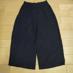 GU ネイビー ワイドパンツＬサイズ
