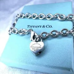 極美品 Tiffany ティファニー ハート チェーン ネックレス