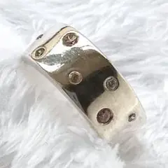 ★月末限定価格★ヴァンドーム　ジルコニア　ドット　シルバー925リング