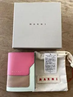 新品 marni 二つ折り財布 ミニウォレット マルニ MARUNI