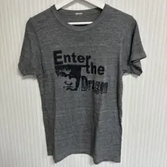 T210 Enter the Dragon 両面プリントTシャツ グレー 古着