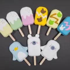 フェルト　ままごと　アイス9本
