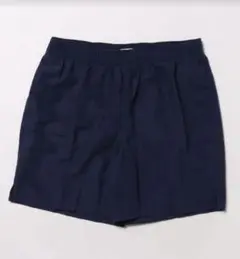 ネイビー ハーフパンツ ゴムウエスト
