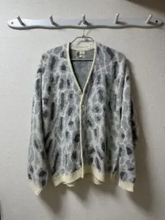 PENNEY'S ぺニーズ モヘア風 レオパード カーディガン