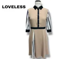 LOVELESS 配色切替ワンピース 36 S相当