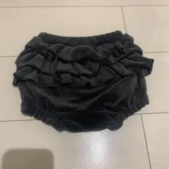 petit main フリル付きベロア パンツ