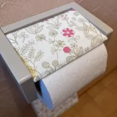 訳あり3163【2点100円、3点200円引き】花柄トイレットペーパーカバー