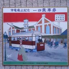 京都市電廃止記念 一日乗車券 京都市電廃止記念 一日乗車券