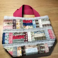 ハンドメイドバッグ　パッチワーク