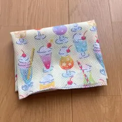 メッシュニット生地　クリームソーダ