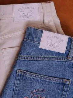LILYBROWN×foxy illustrations ビジューワイドパンツ