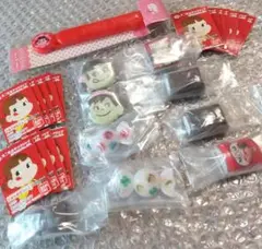 ペコちゃん不二家おやつクリップ＊全8種コンプリート+1=9個＊フードクリップ1つ