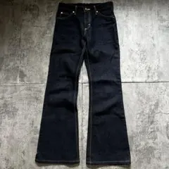 極美品【リーライダース】（28）フレアデニム ブーツカット 04202 濃紺