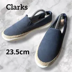 Clarks クラークス スリッポン スエード シューズ ネイビー