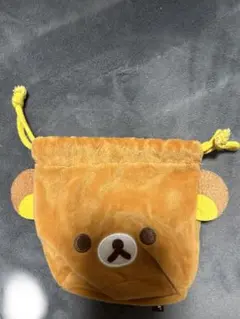 リラックマ ふわふわフェイス巾着 ガチャ