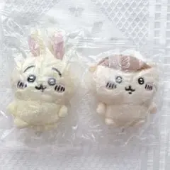お座りぬいぐるみ　うさぎ　くりまんじゅう　2こセット　ちいかわ　ガチャ