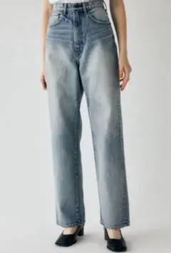 【moussy】HW DAMAGE LOOSE STRAIGHT 24インチ