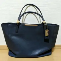 COACH トートバッグ/ネイビー